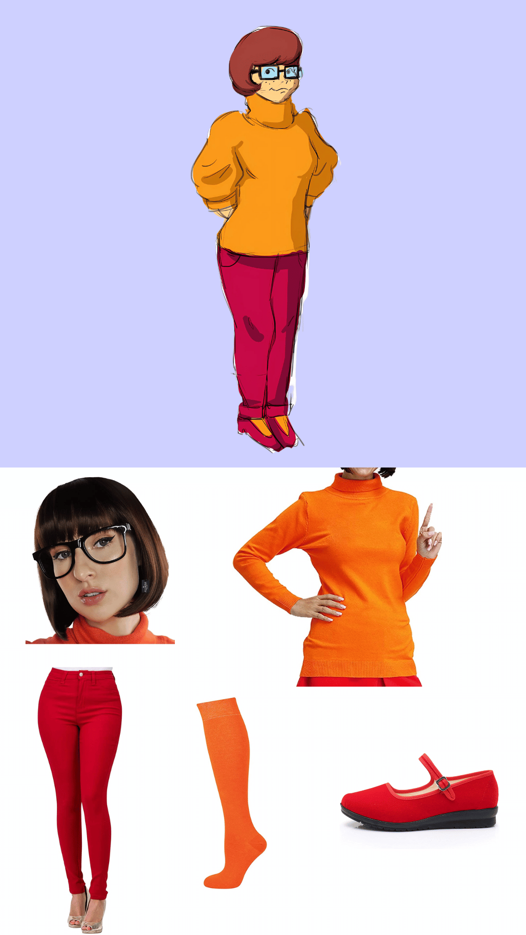 Velma with pants Costume Guide