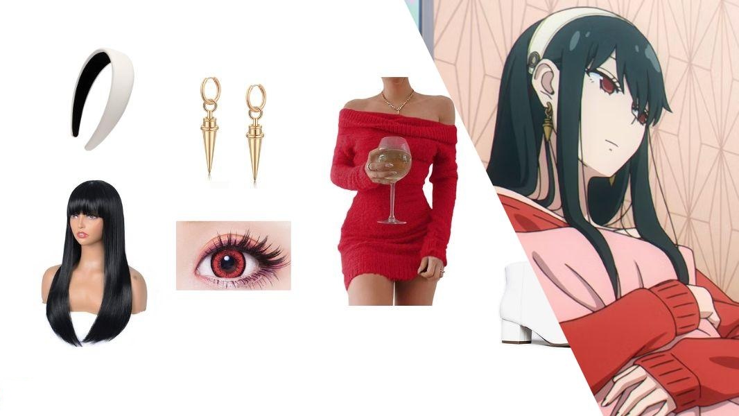 DIY Yor Forger Red Sweater Dress Costume Guide: Spy x Family Cosplay 9 DIY Yor Forger Red Sweater Dress Costume Guide: Spy x Family Cosplay