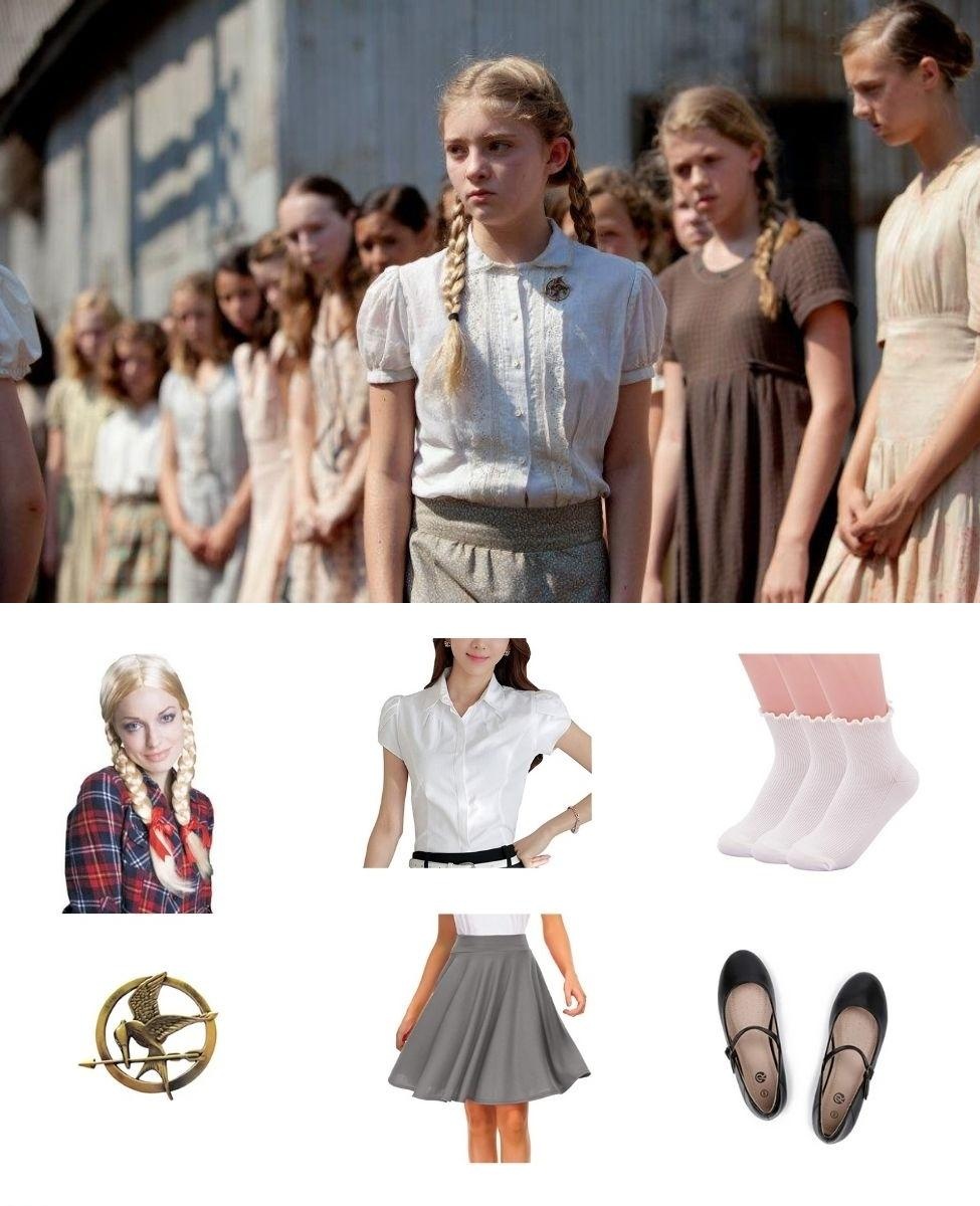 Primrose Everdeen DIY Costume Guide: The Hunger Games Reaping Day Look 1 Primrose Everdeen DIY Costume Guide: The Hunger Games Reaping Day Look