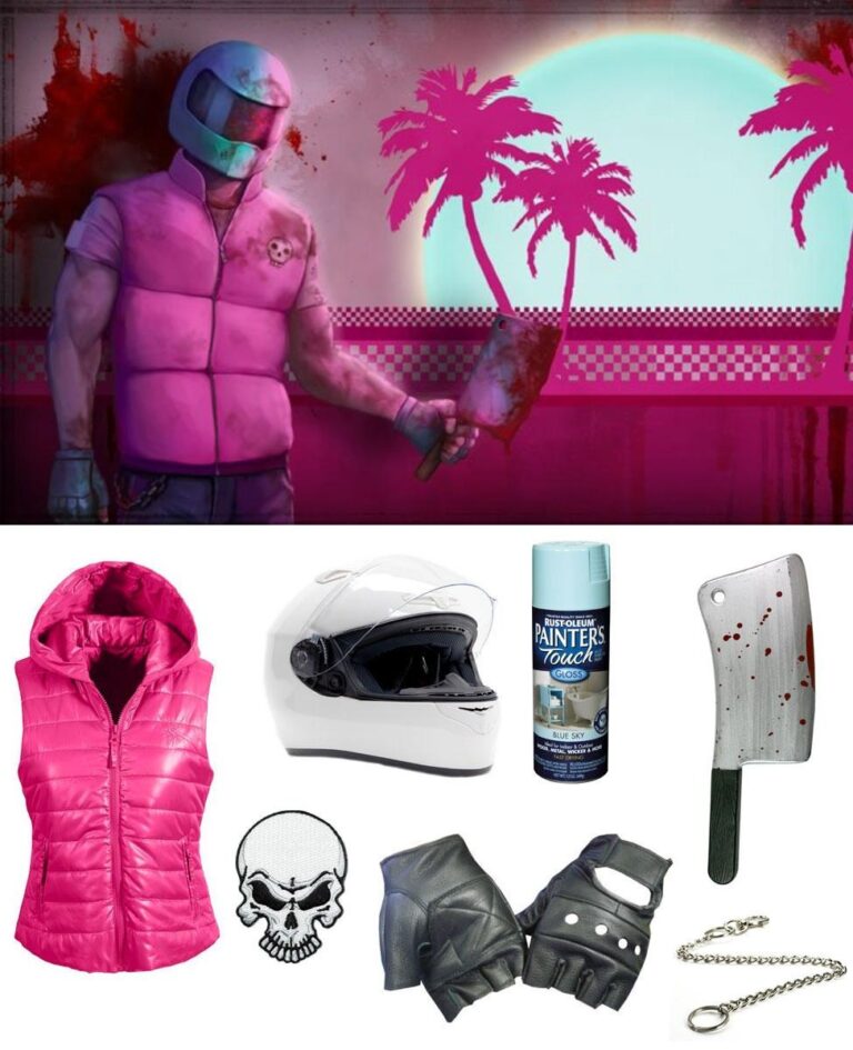 DIY Hotline Miami Biker Costume Guide: Retro Synthwave Cosplay 1 DIY Hotline Miami Biker Costume Guide: Retro Synthwave Cosplay