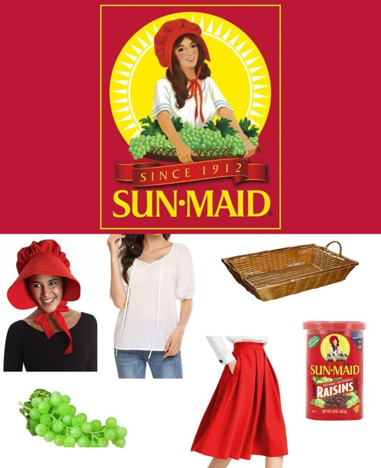 Sun-Maid Raisin Girl DIY Costume Guide 5 Sun-Maid Raisin Girl DIY Costume Guide