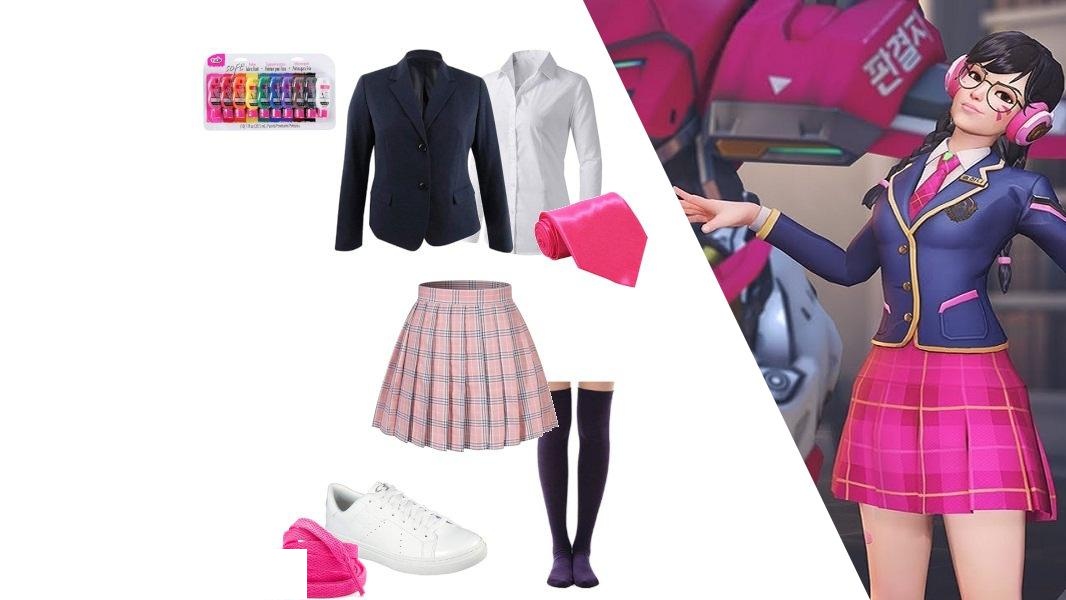 Ultimate Academy D.Va Cosplay Costume Guide: Overwatch School Uniform 2 Ultimate Academy D.Va Cosplay Costume Guide: Overwatch School Uniform